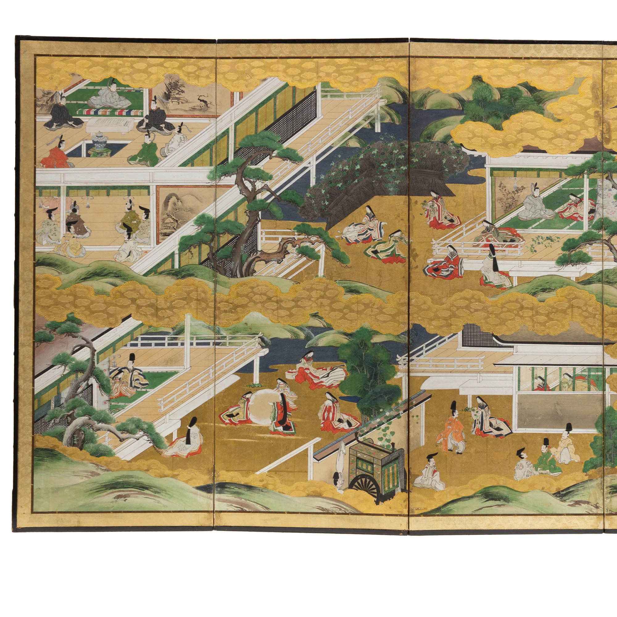 Tosa school Tale of Genji Screen - Image 2