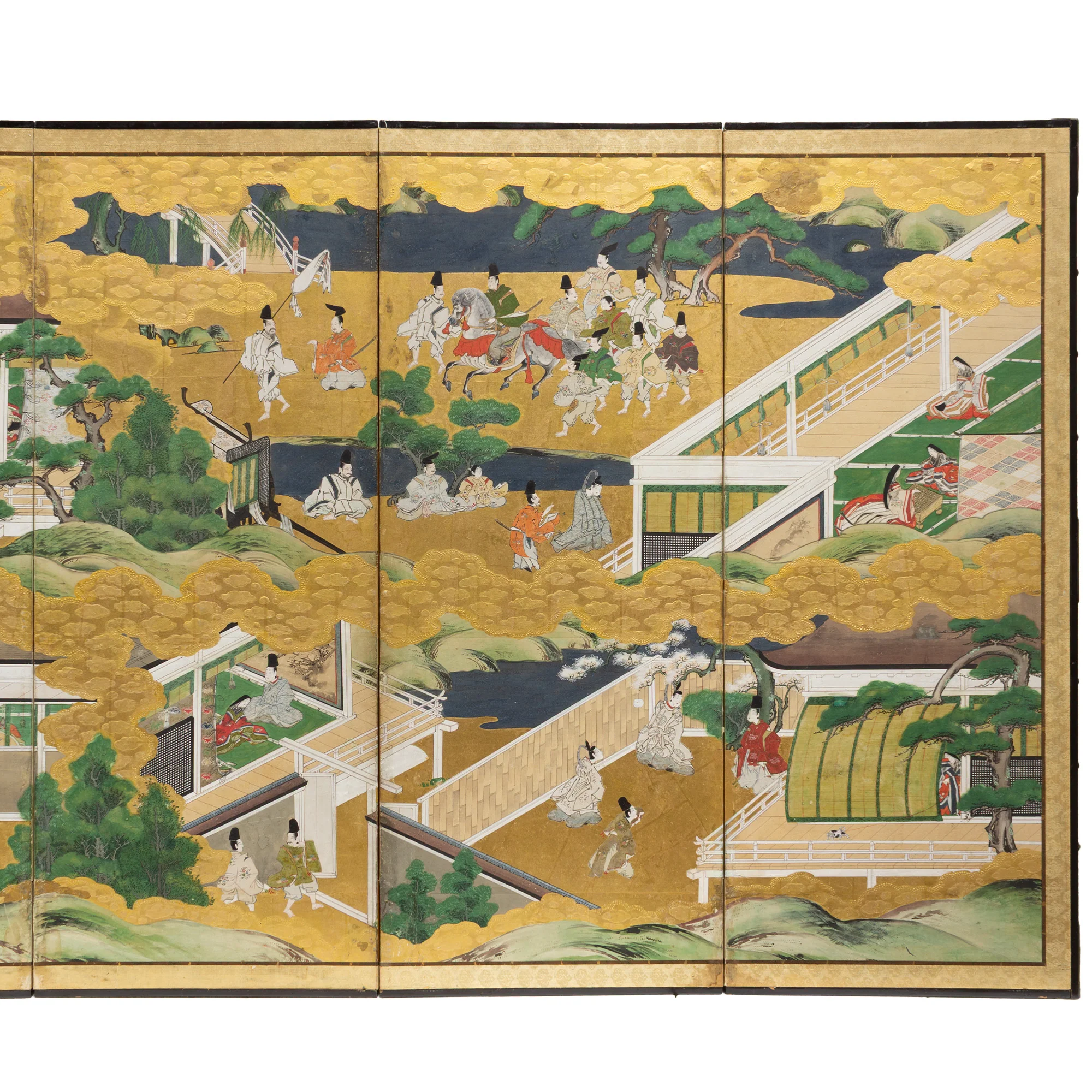 Tosa school Tale of Genji Screen - Image 3