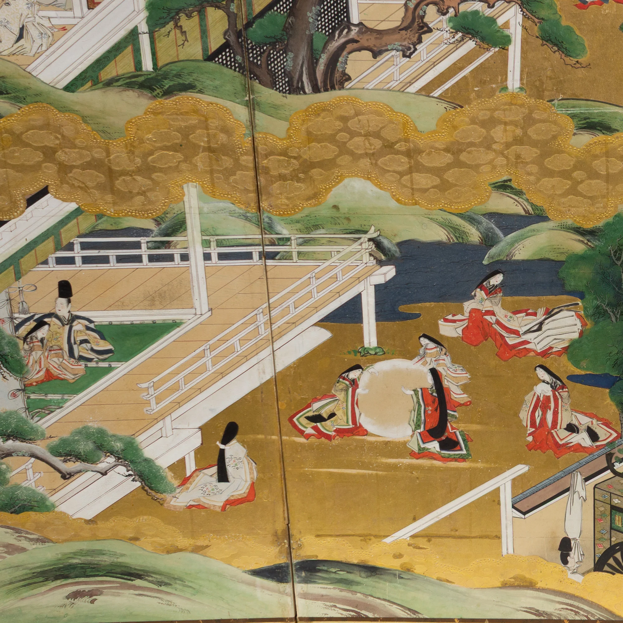 Tosa school Tale of Genji Screen - Image 5