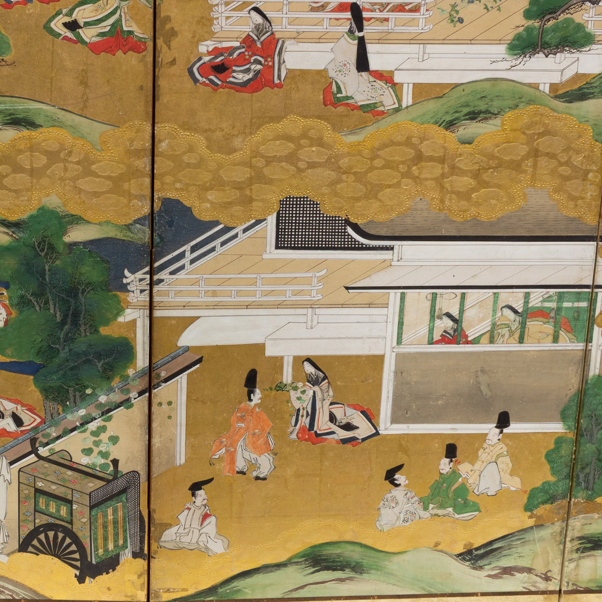 Tosa school Tale of Genji Screen - Image 6