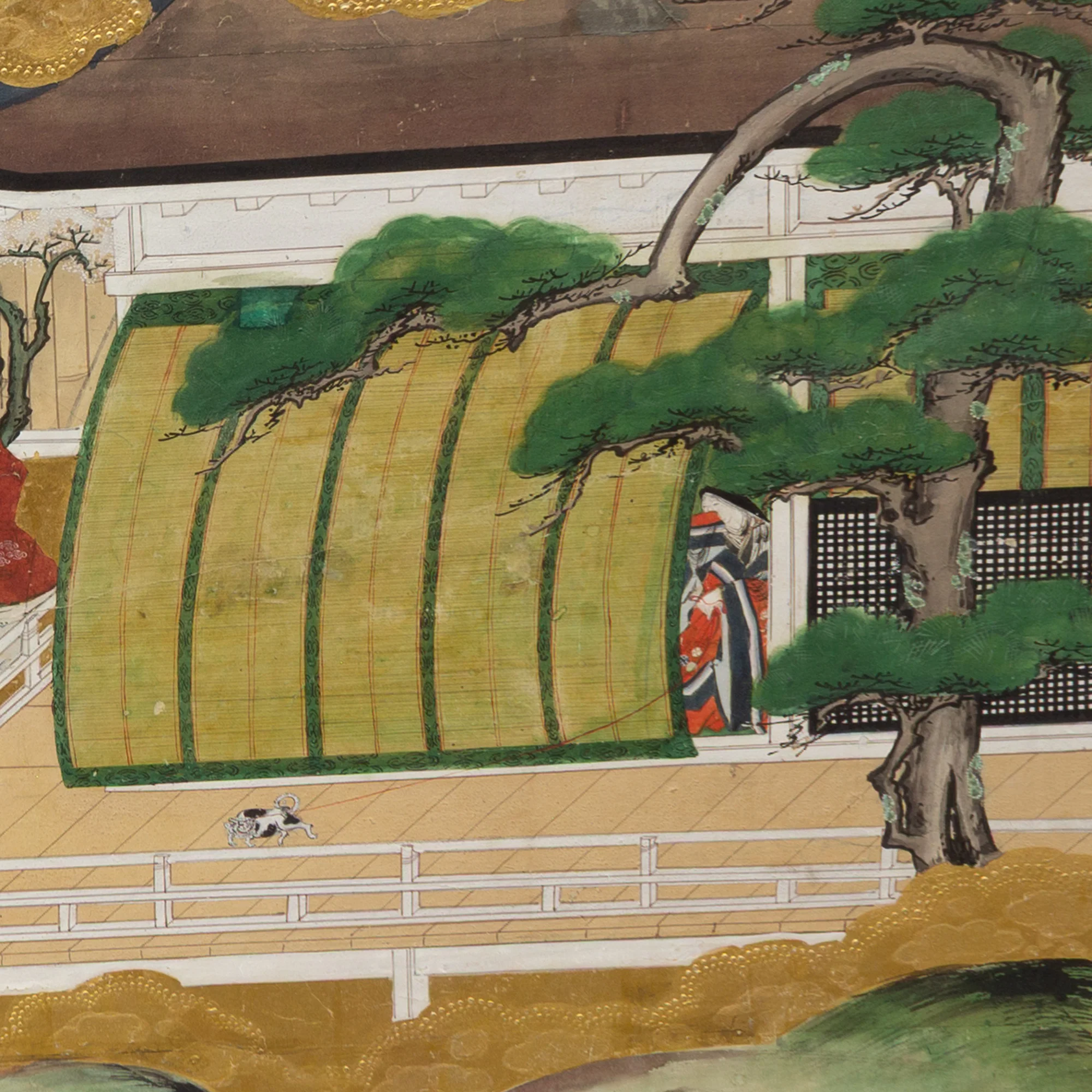 Tosa school Tale of Genji Screen - Image 8