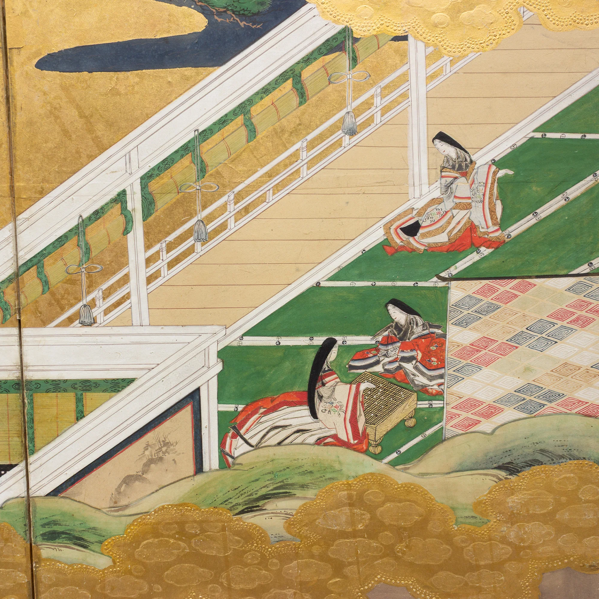 Tosa school Tale of Genji Screen - Image 9