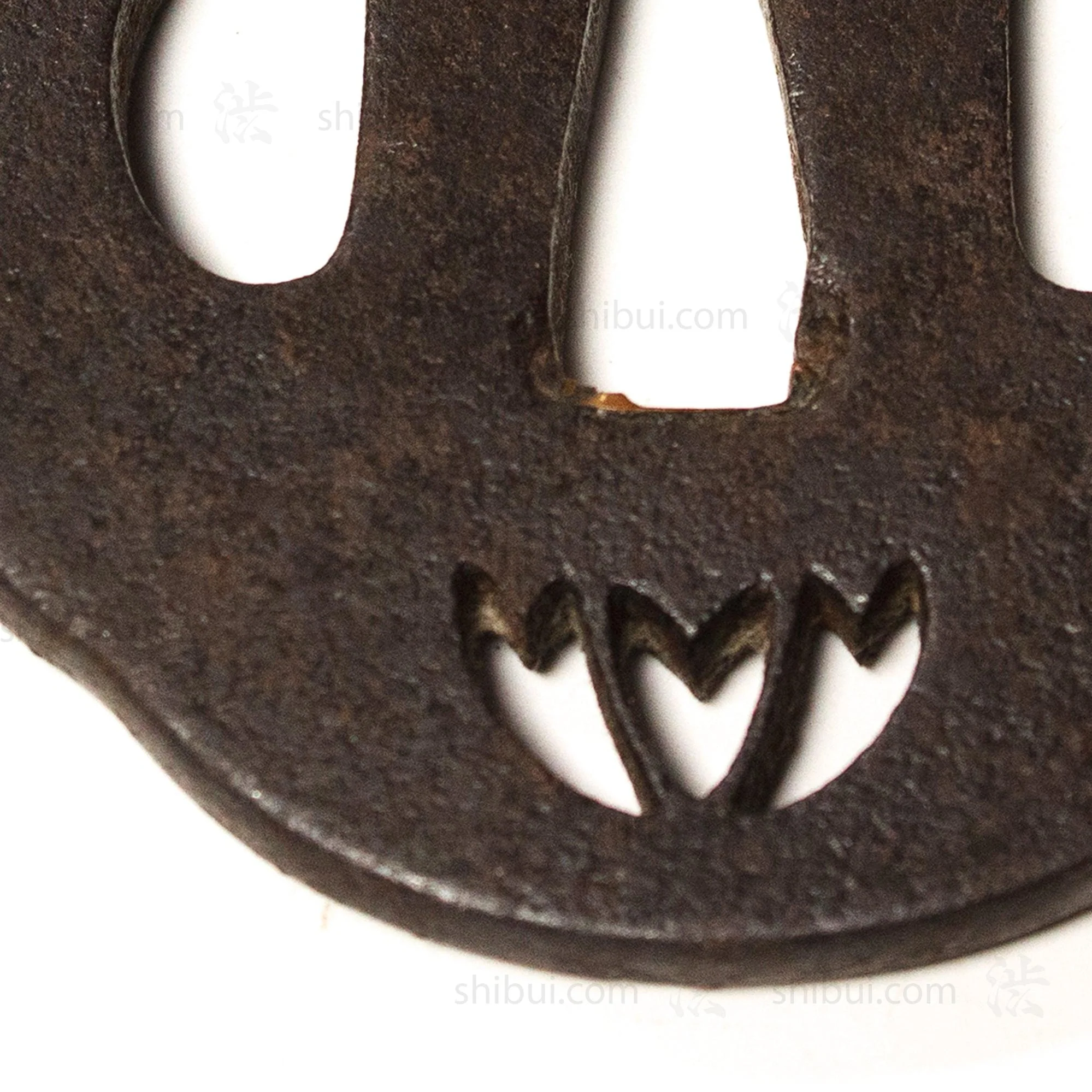 Antique Tsuru Tsuba | Japanese Crane Sword Guard - Image 5