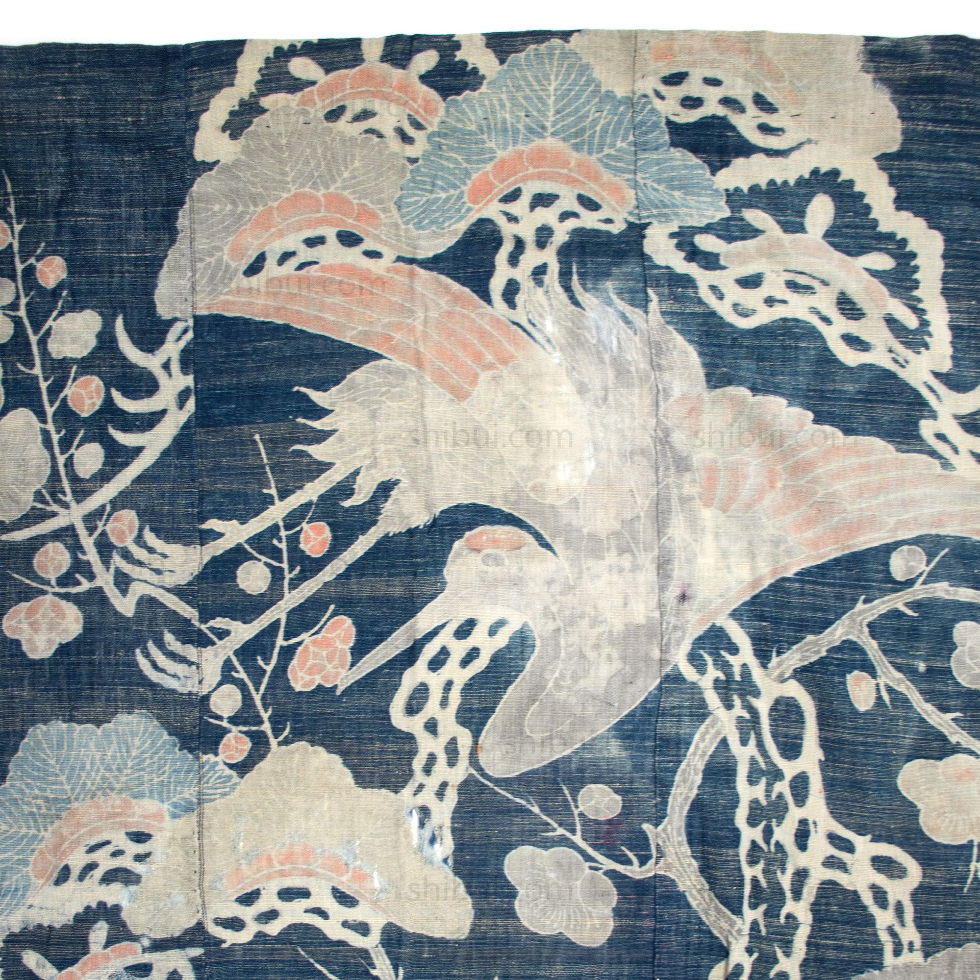 Tsutsugaki Crane and Tortoise Futon Cover - Image 2