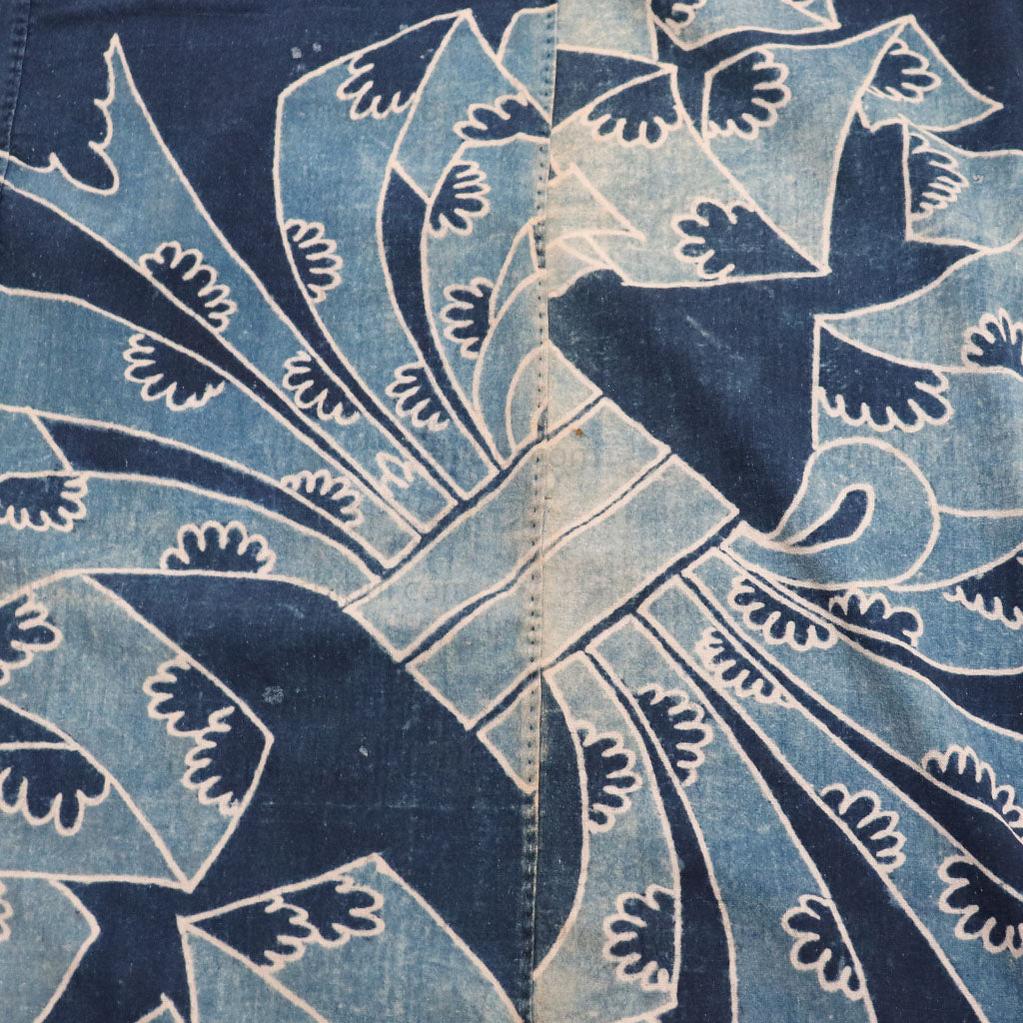 Tsutsugaki Indigo Dyed Furoshiki with Noshi a Symbol of Luck - Image 2