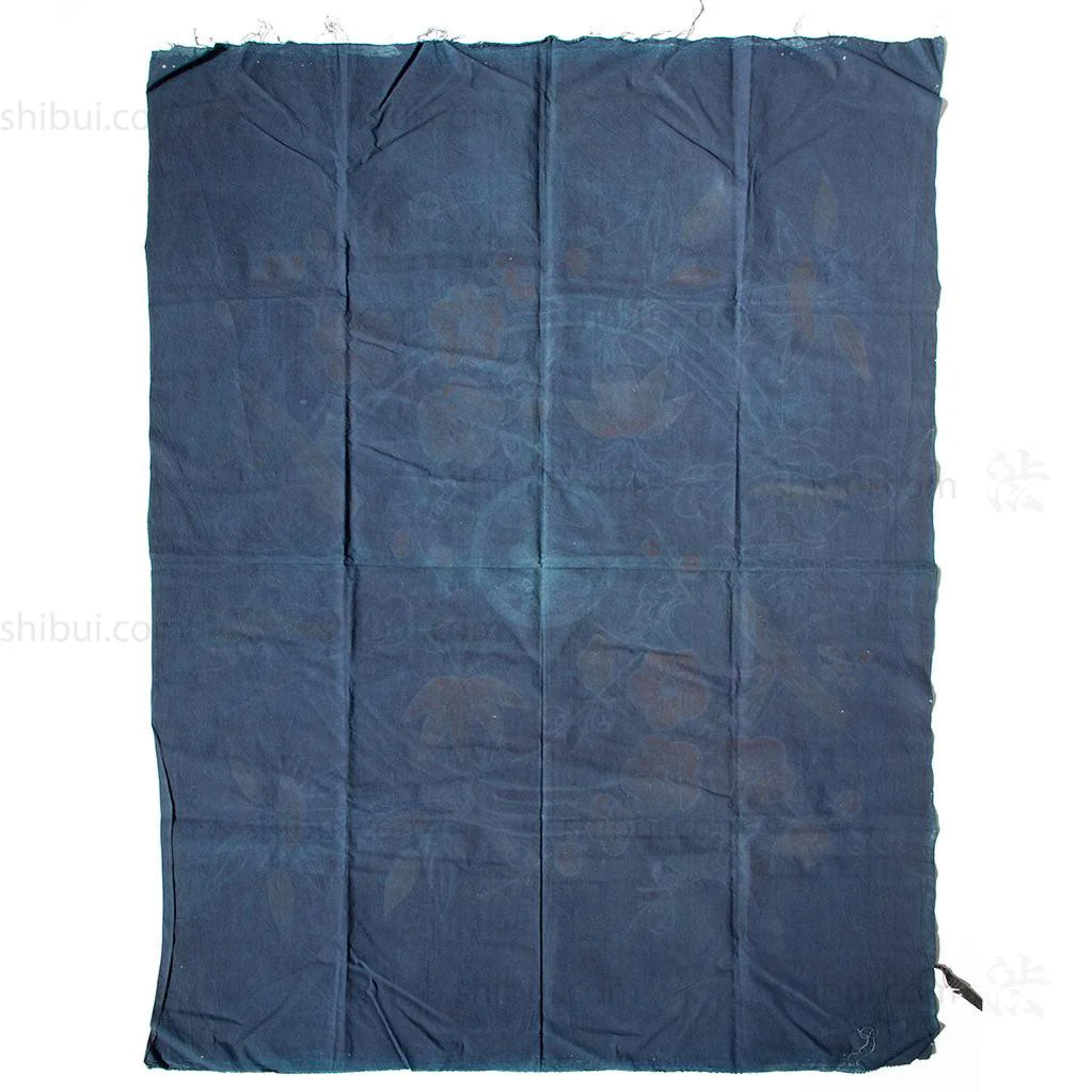 Never Used Tsutsugaki Furoshiki with Lucky Symbols and Mon from Okinawa. - Image 5