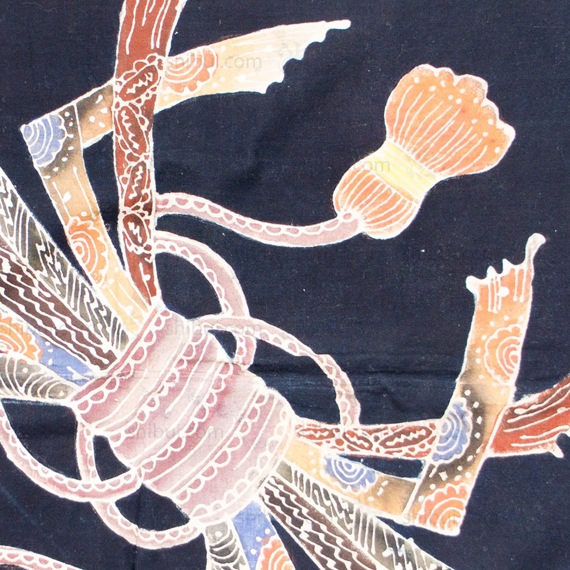 Tsutsugaki Furoshiki with Noshi Pattern - Image 5