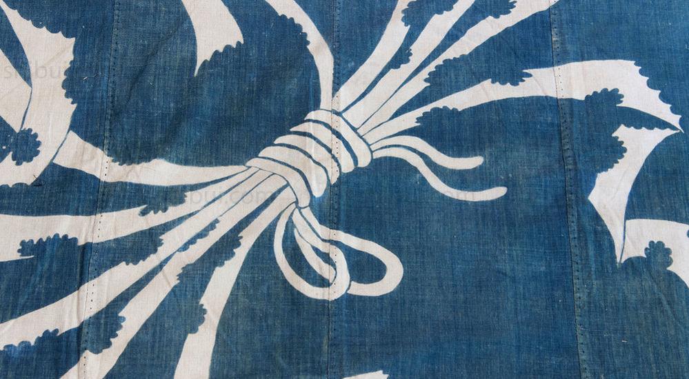 Tsutsugaki Furoshiki with Noshi Pattern - Image 3