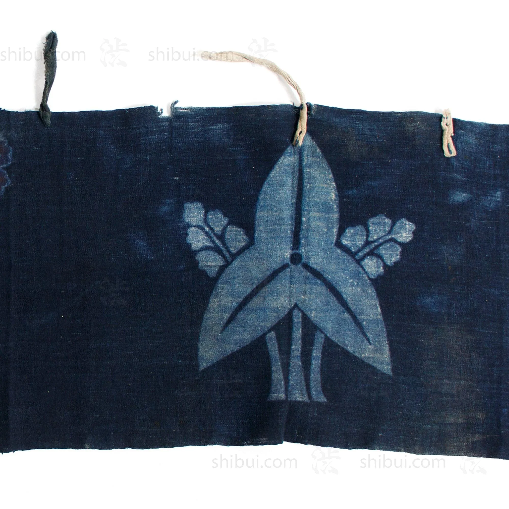 Umagake | Festival Horse Banner with Sawagata Crest and Gunbai | Japanese Indigo - Image 10