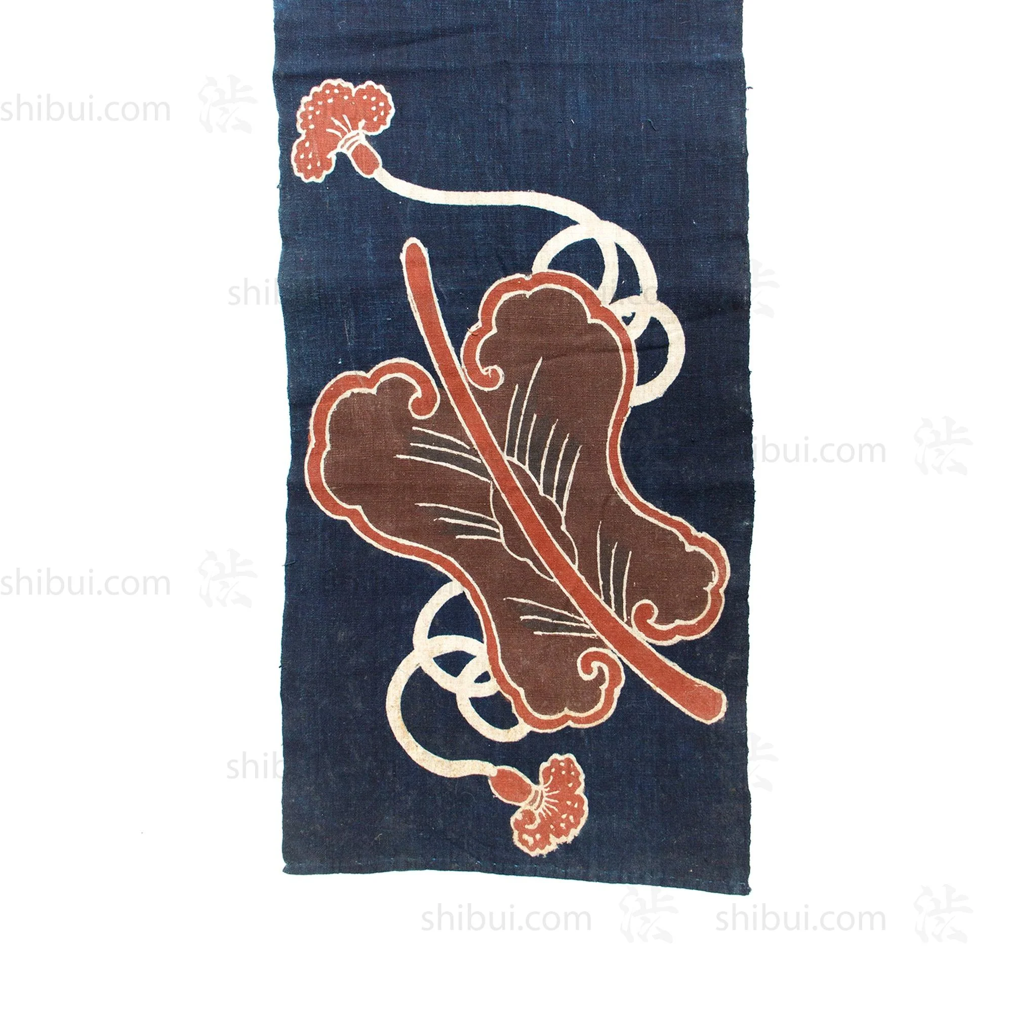 Umagake | Festival Horse Banner with Sawagata Crest and Gunbai | Japanese Indigo - Image 6