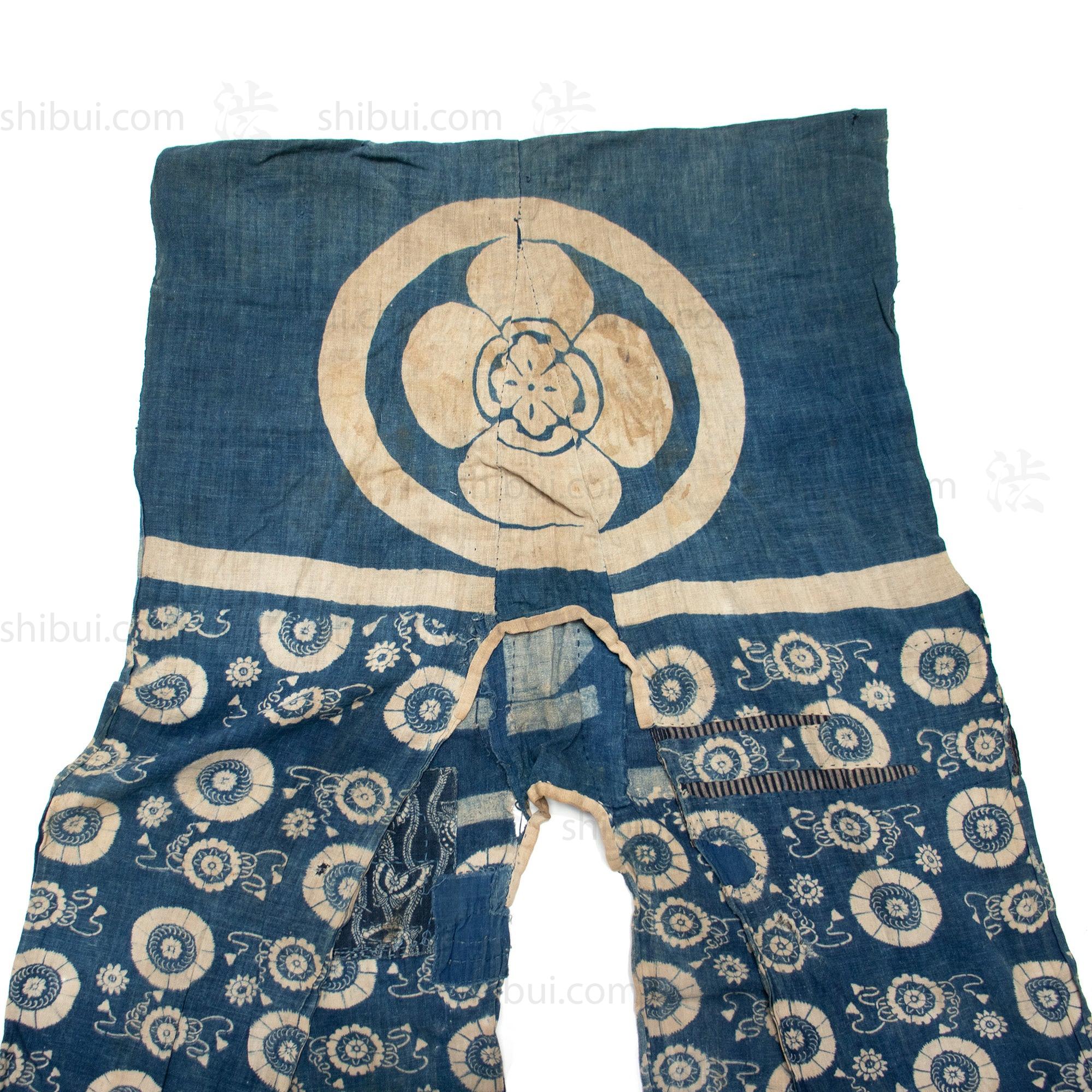 Umagake - Long Japanese Katazome Indigo Cotton Horse Wrapper - Image 8
