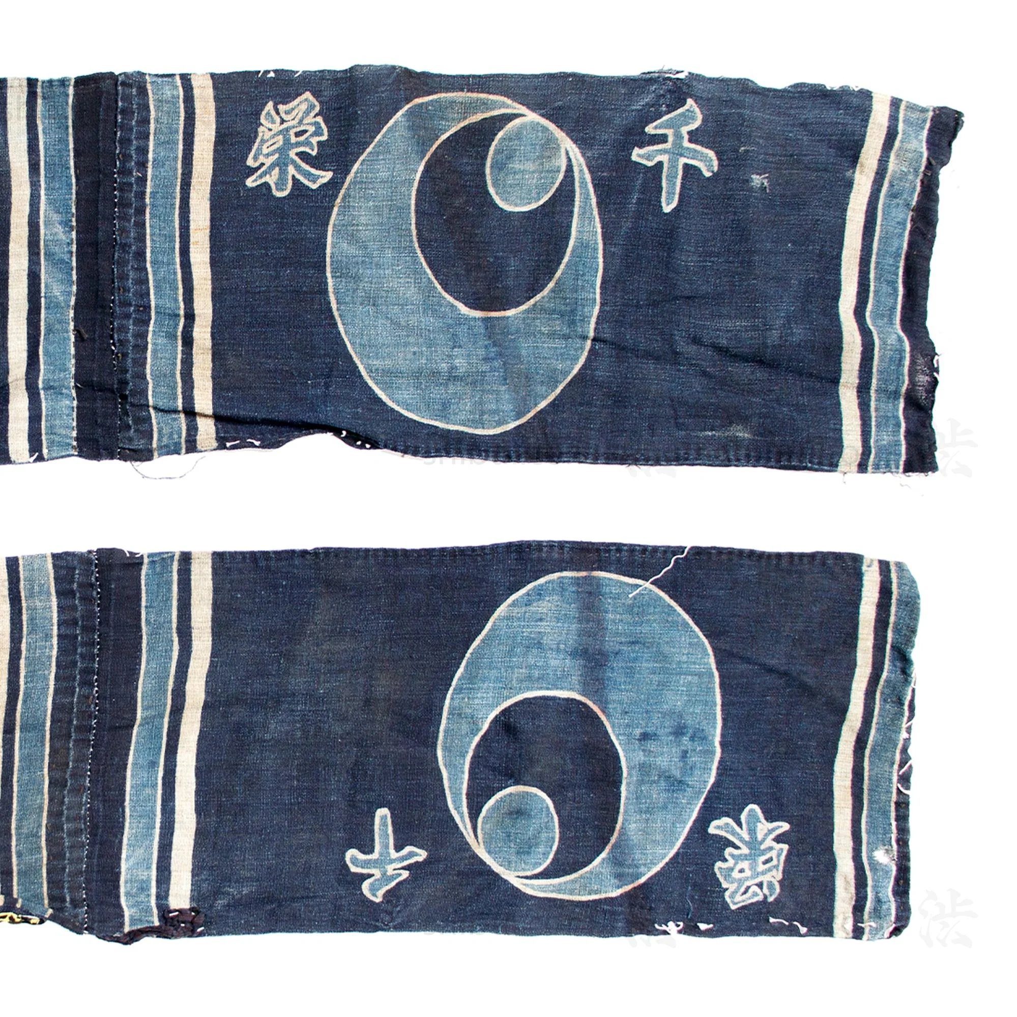 Indigo Hemp Ramie Umagake Panels | Japanese Indigo - Image 4