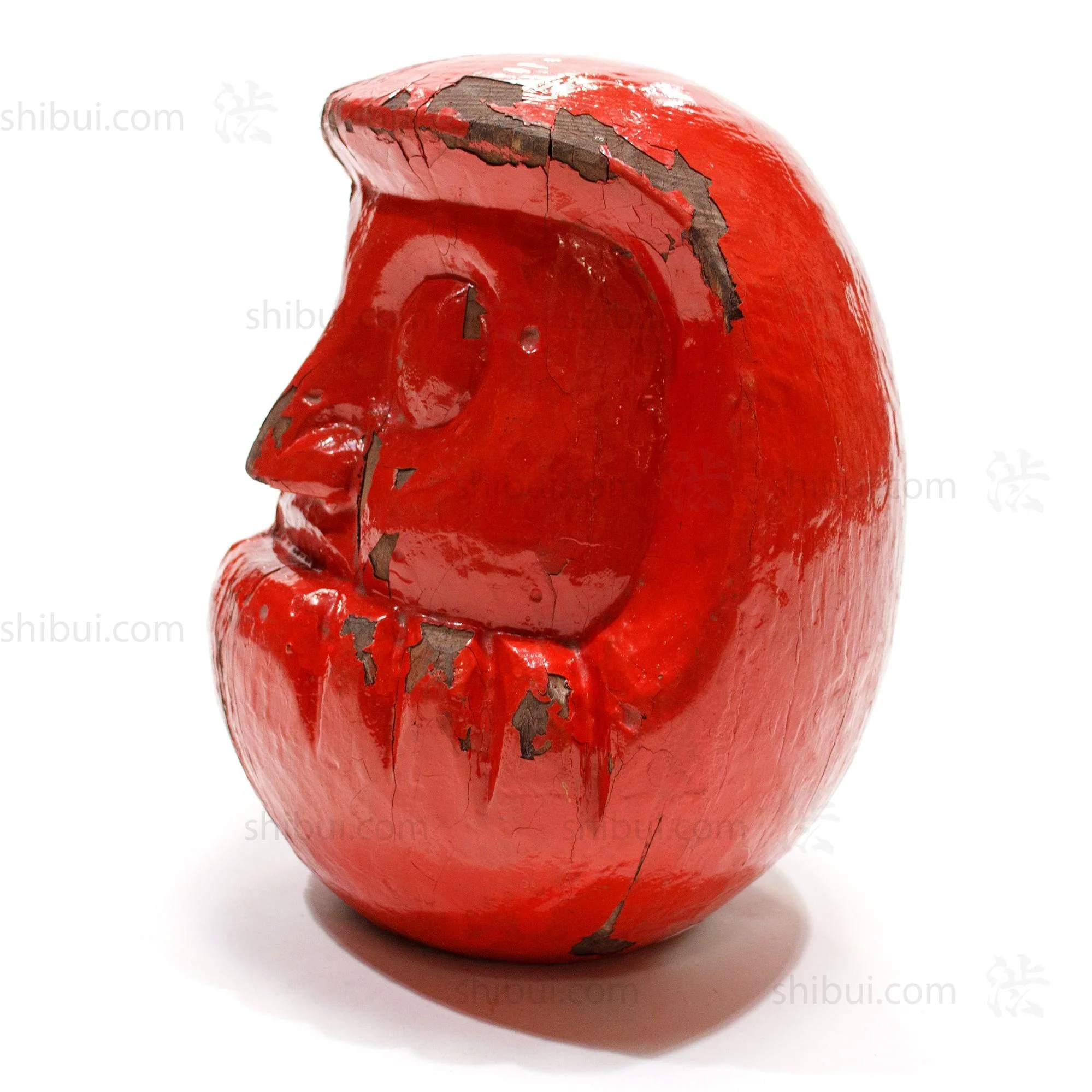 Antique Lacquered Wood Daruma Mold - Image 3