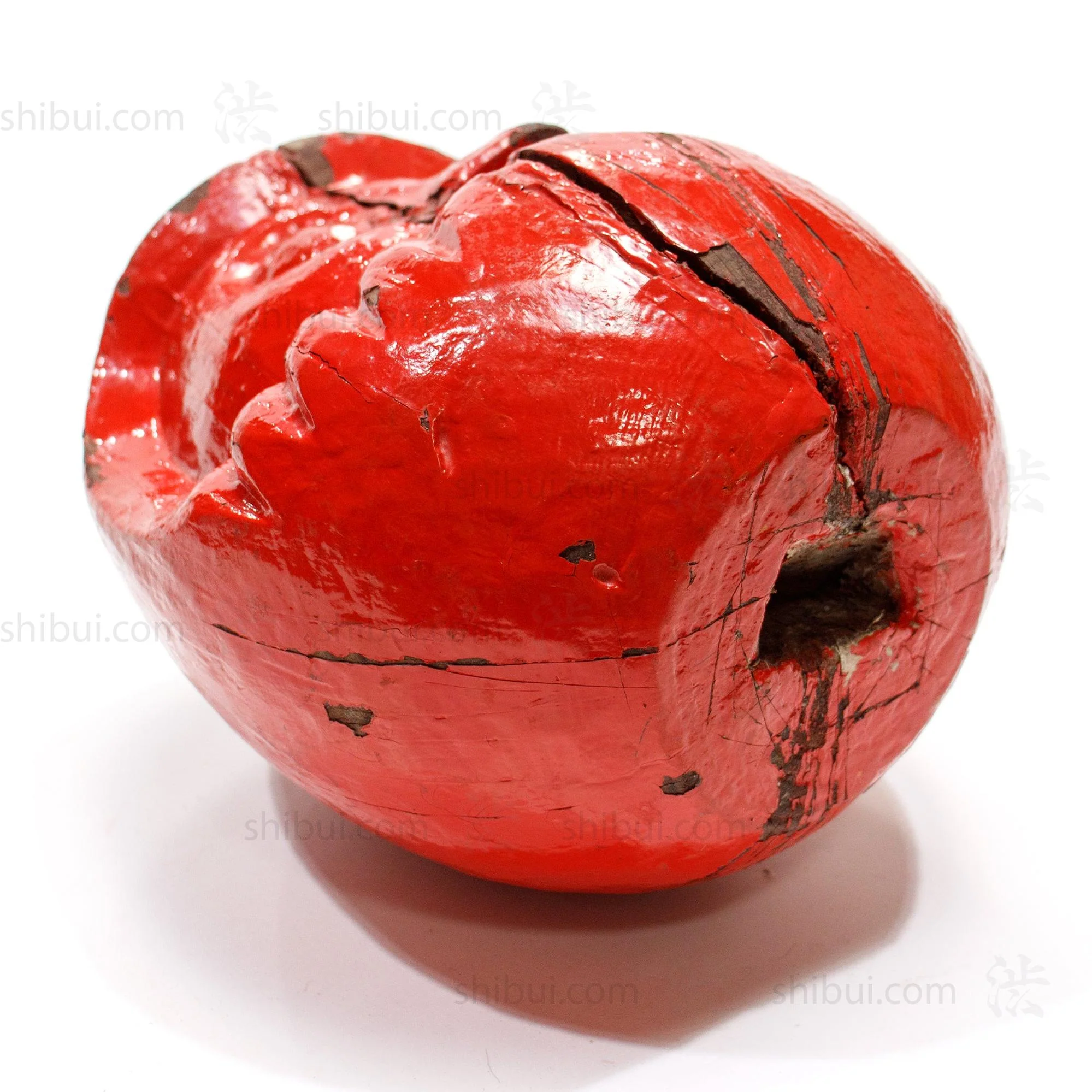 Antique Lacquered Wood Daruma Mold - Image 5