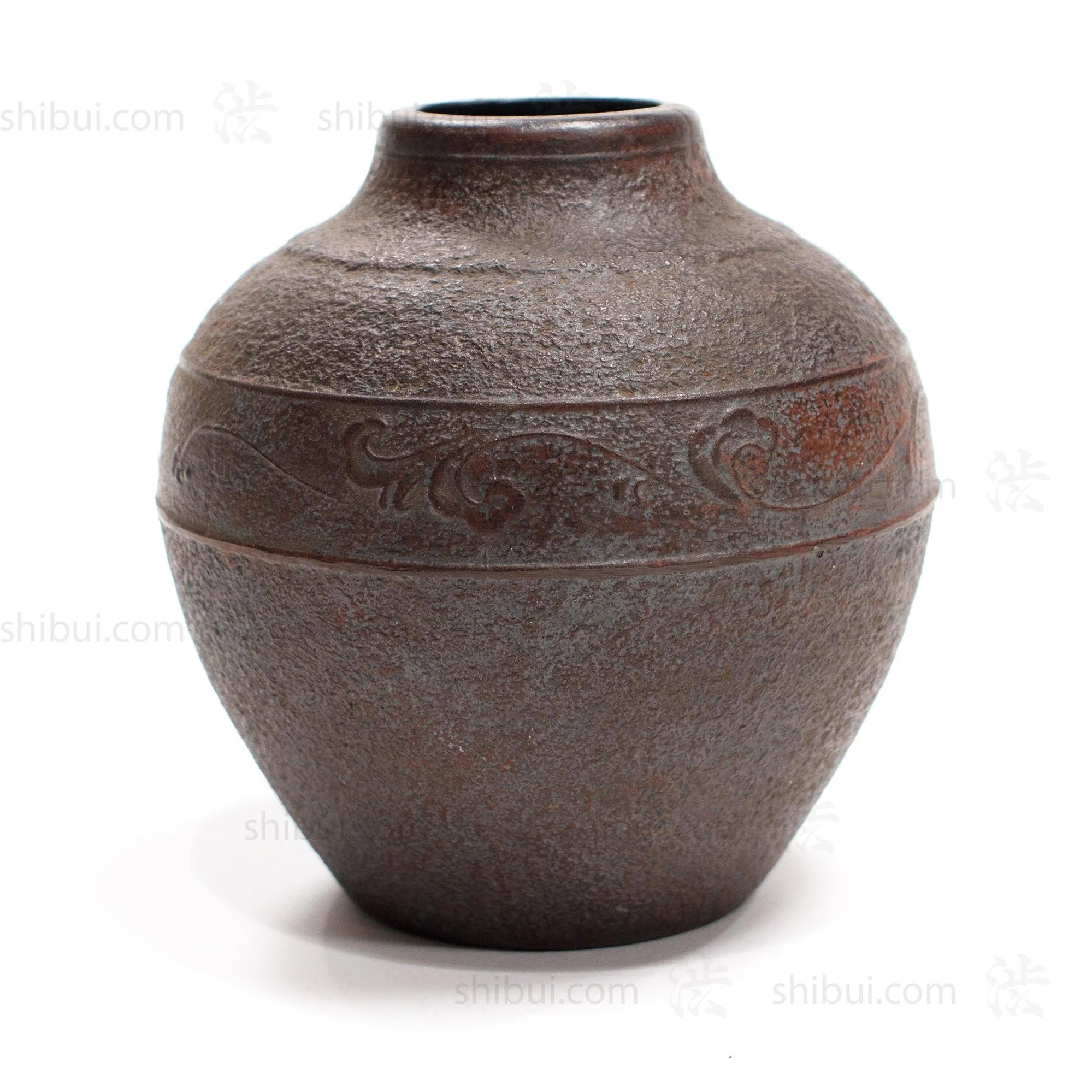Vintage Cast Iron Japanese Vase - Image 2
