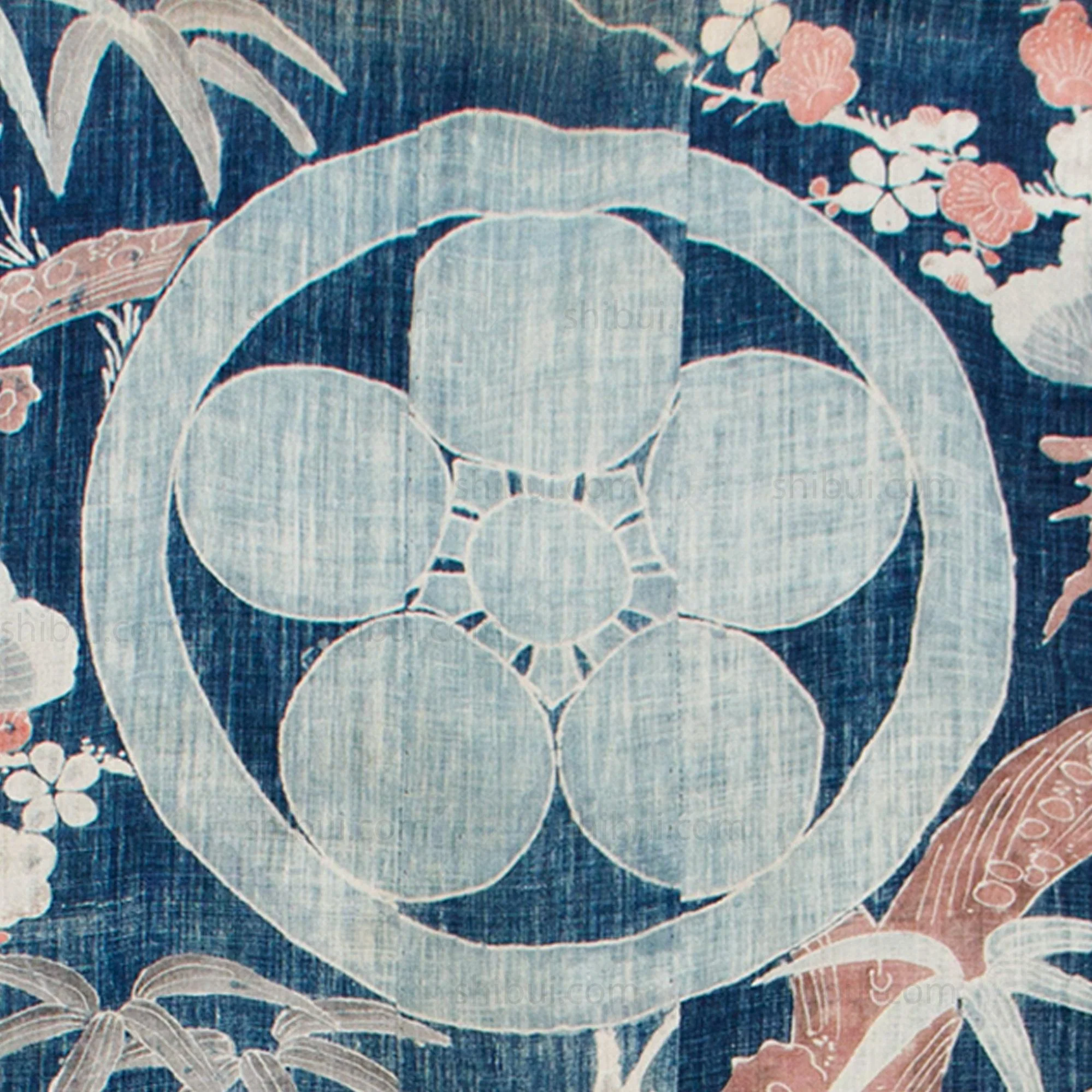 Antique Japanese Indigo Tsutsugaki Cotton Yogi - Image 2
