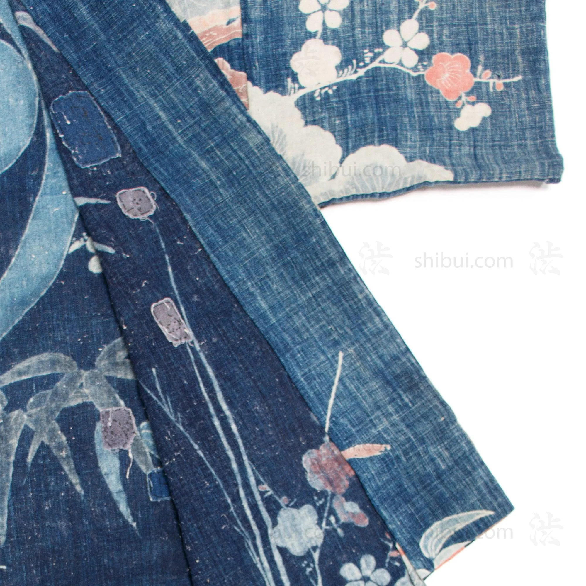 Antique Japanese Indigo Tsutsugaki Cotton Yogi - Image 6