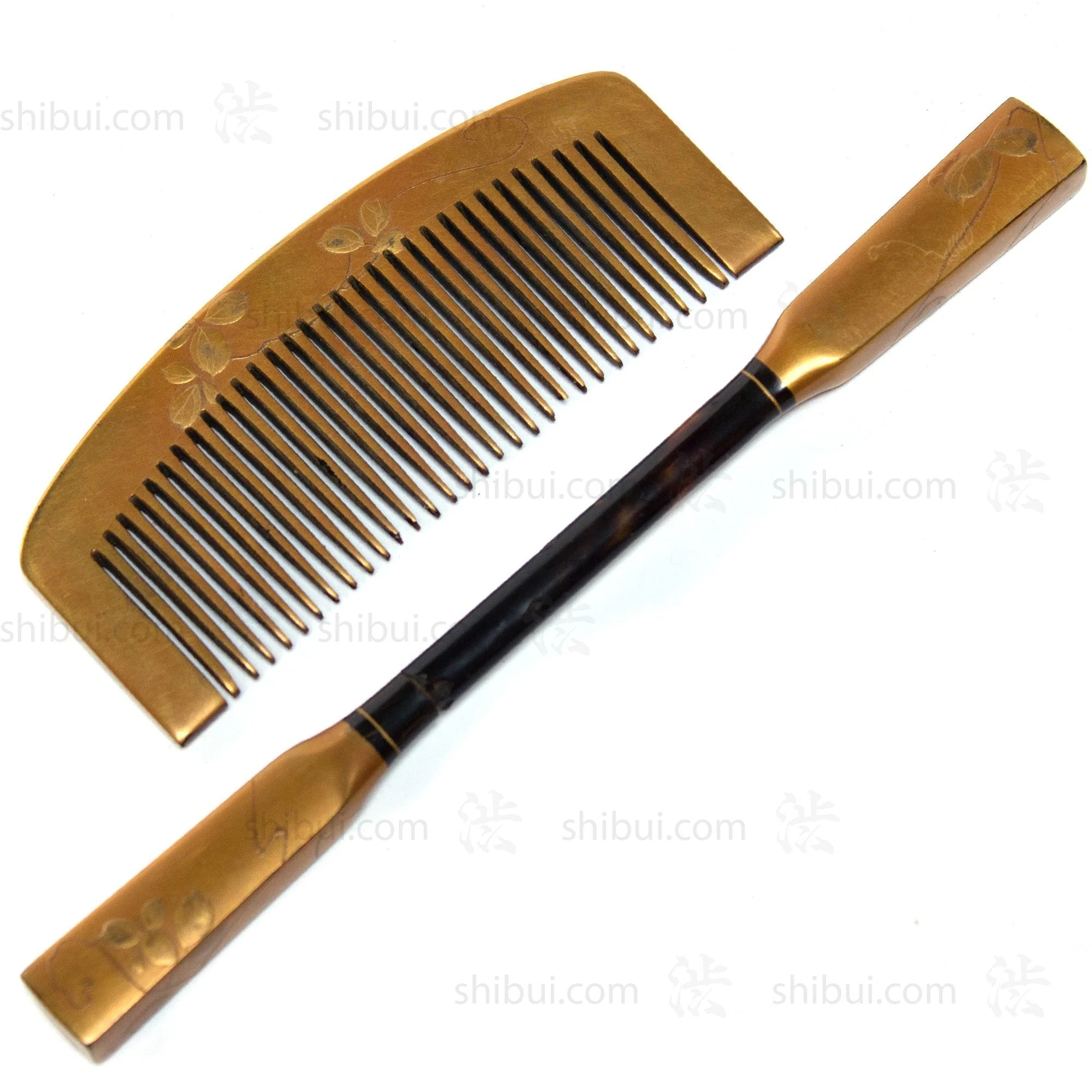 Antique Japanese Kushi and Kogai Comb Set - Image 4