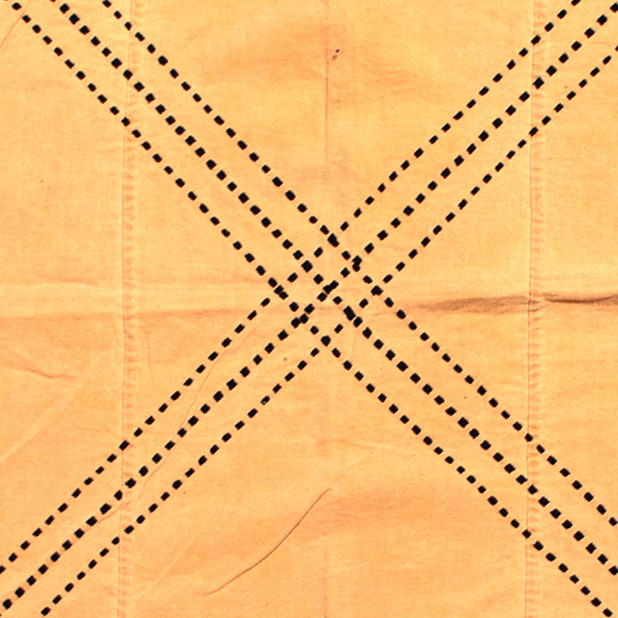 Peach Sashiko Cotton Furoshiki - Image 4