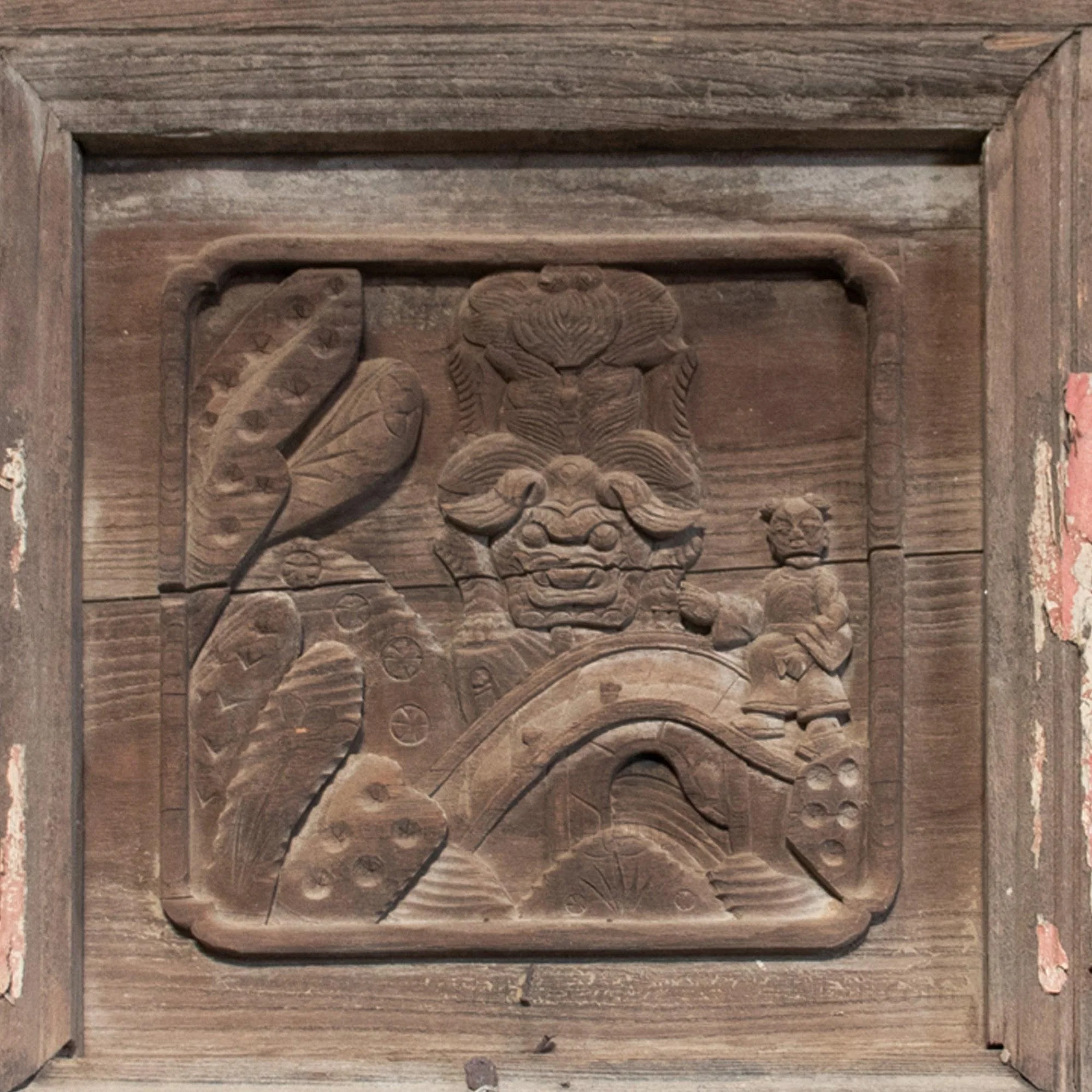 Wooden 19th Century Chinese House Façade | Architectural Decor - Image 10