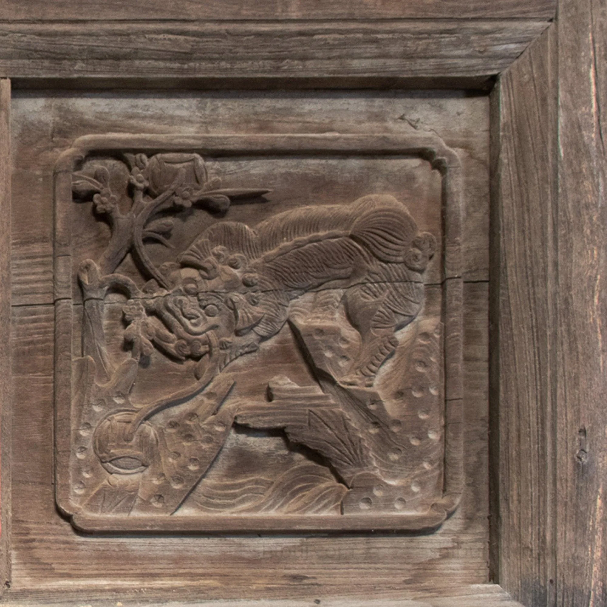 Wooden 19th Century Chinese House Façade | Architectural Decor - Image 11