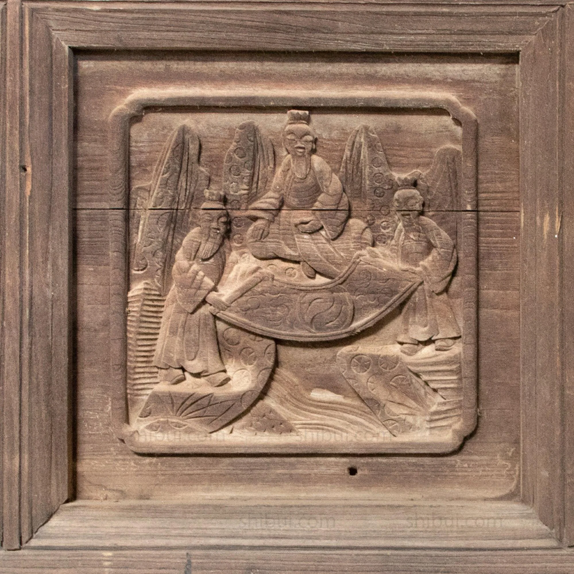Wooden 19th Century Chinese House Façade | Architectural Decor - Image 14