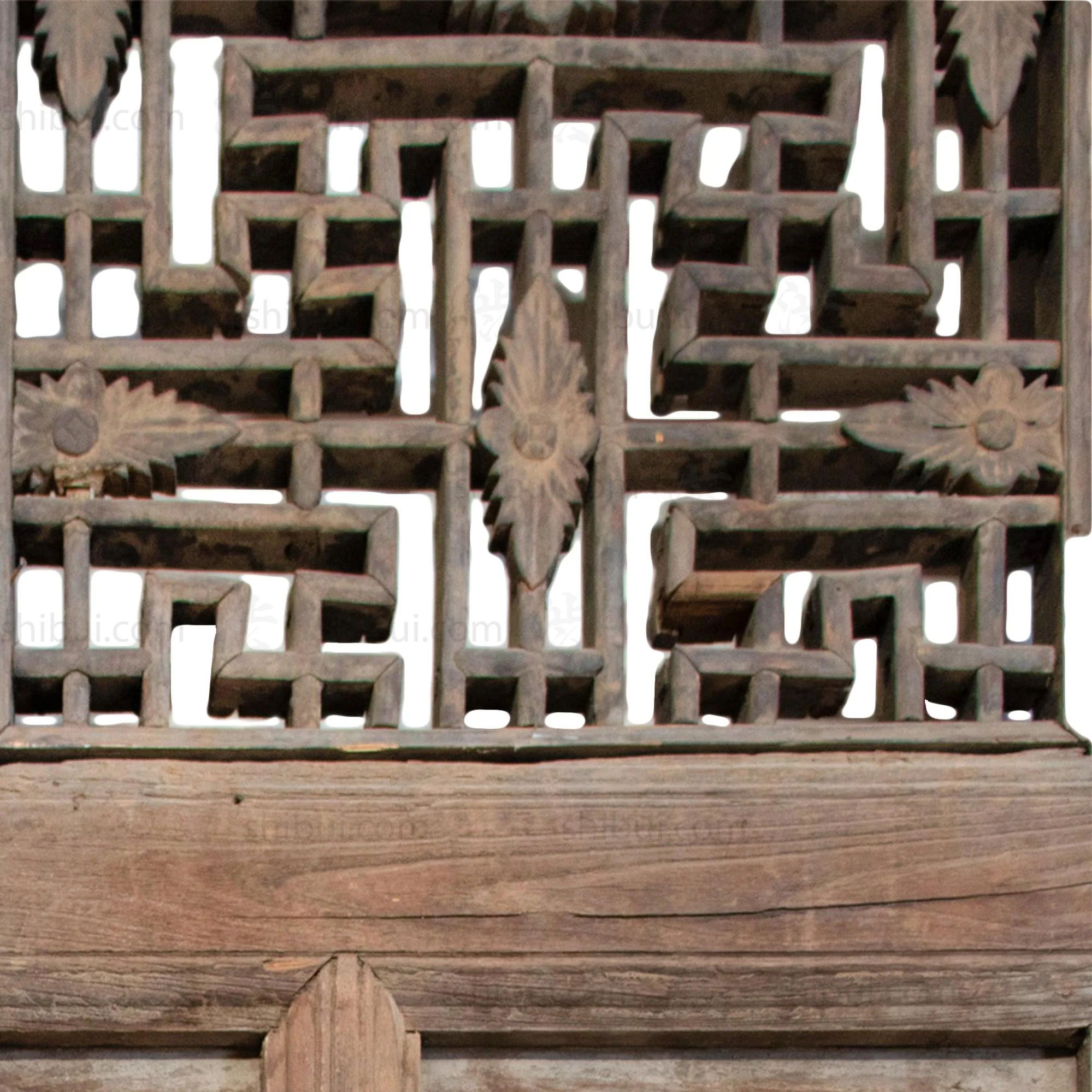 Wooden 19th Century Chinese House Façade | Architectural Decor - Image 8