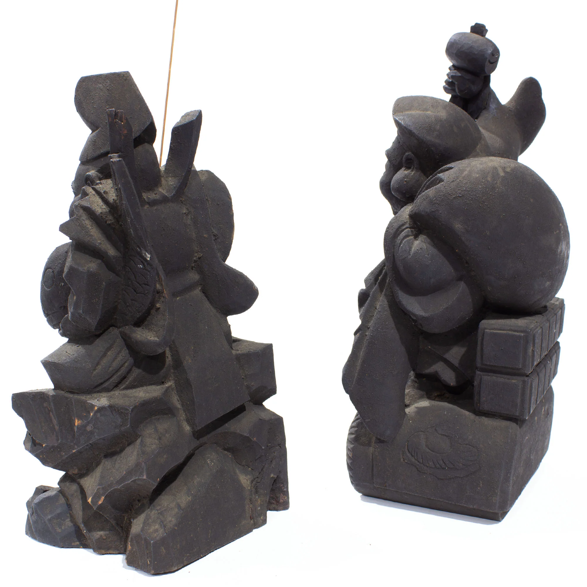 Wooden Daikoku and Ebisu Statues - Image 6