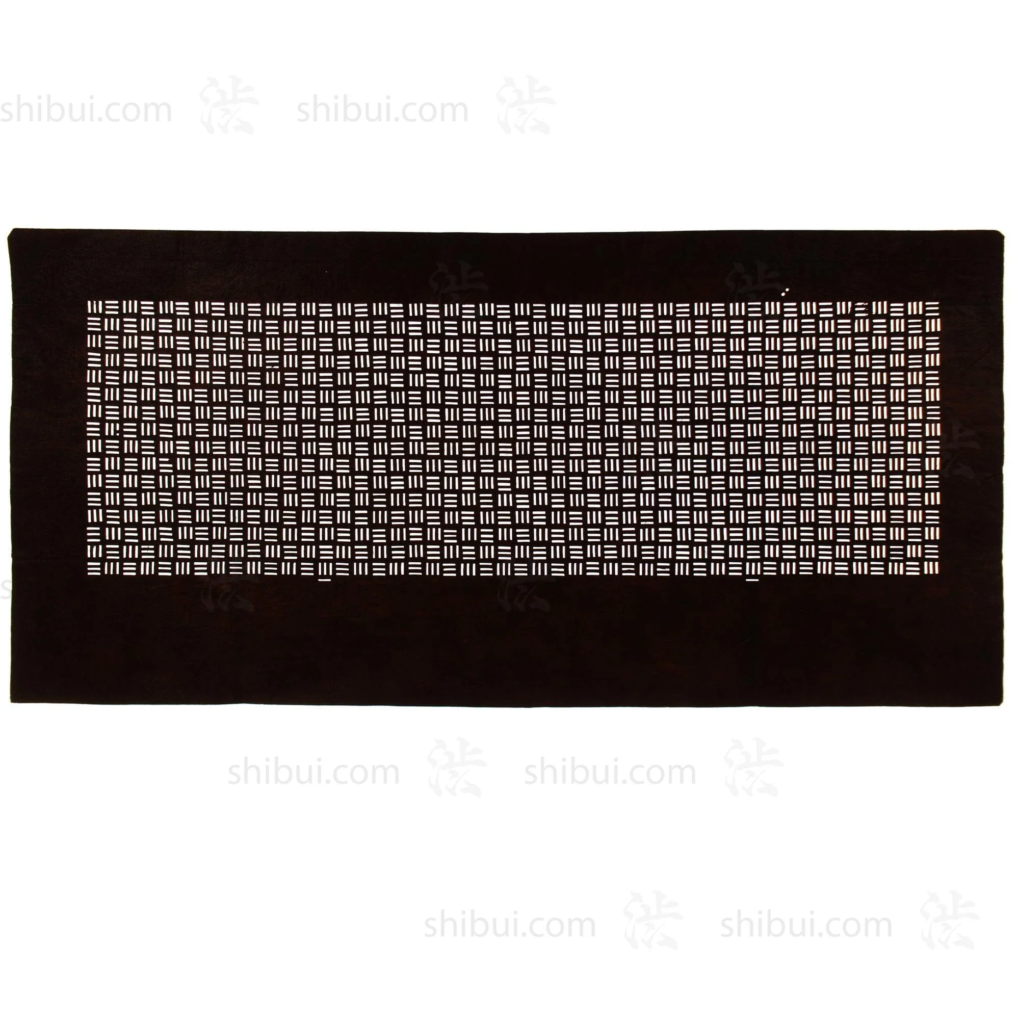 Woven Motif Edo Komon Katagami | Japanese Lacquered Paper Stencil - Image 2