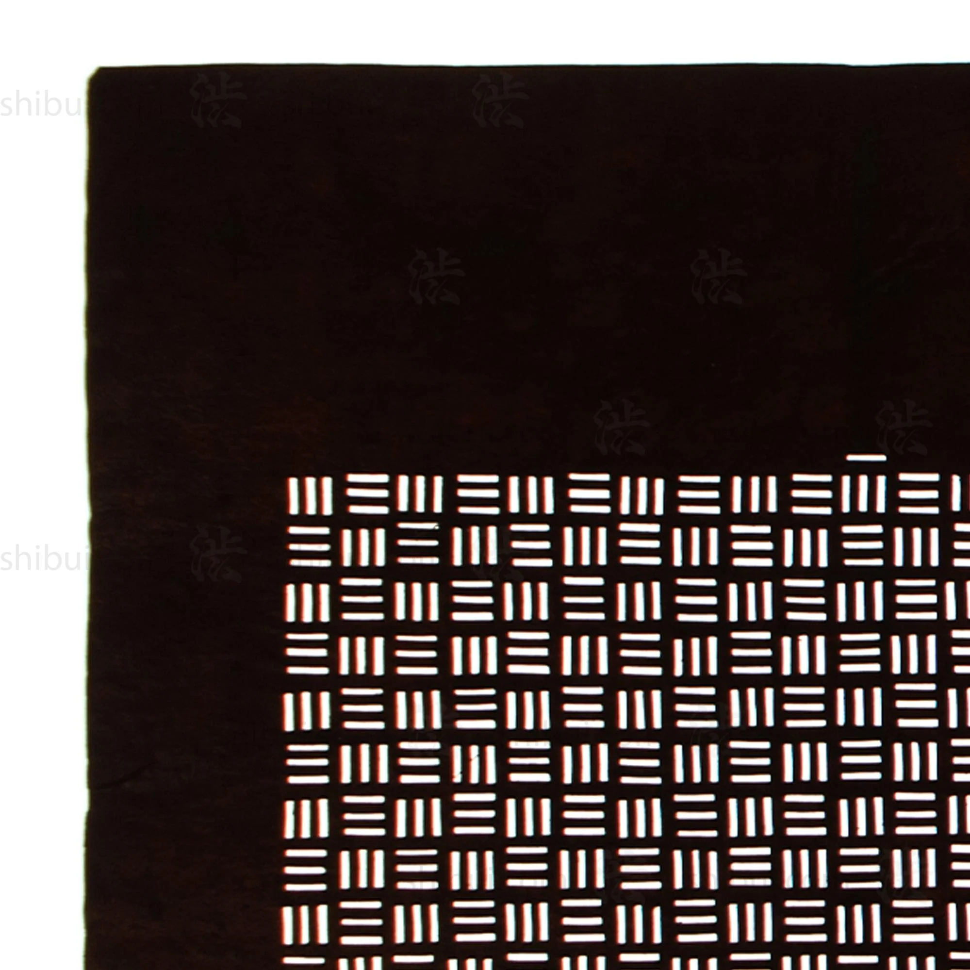 Woven Motif Edo Komon Katagami | Japanese Lacquered Paper Stencil - Image 3