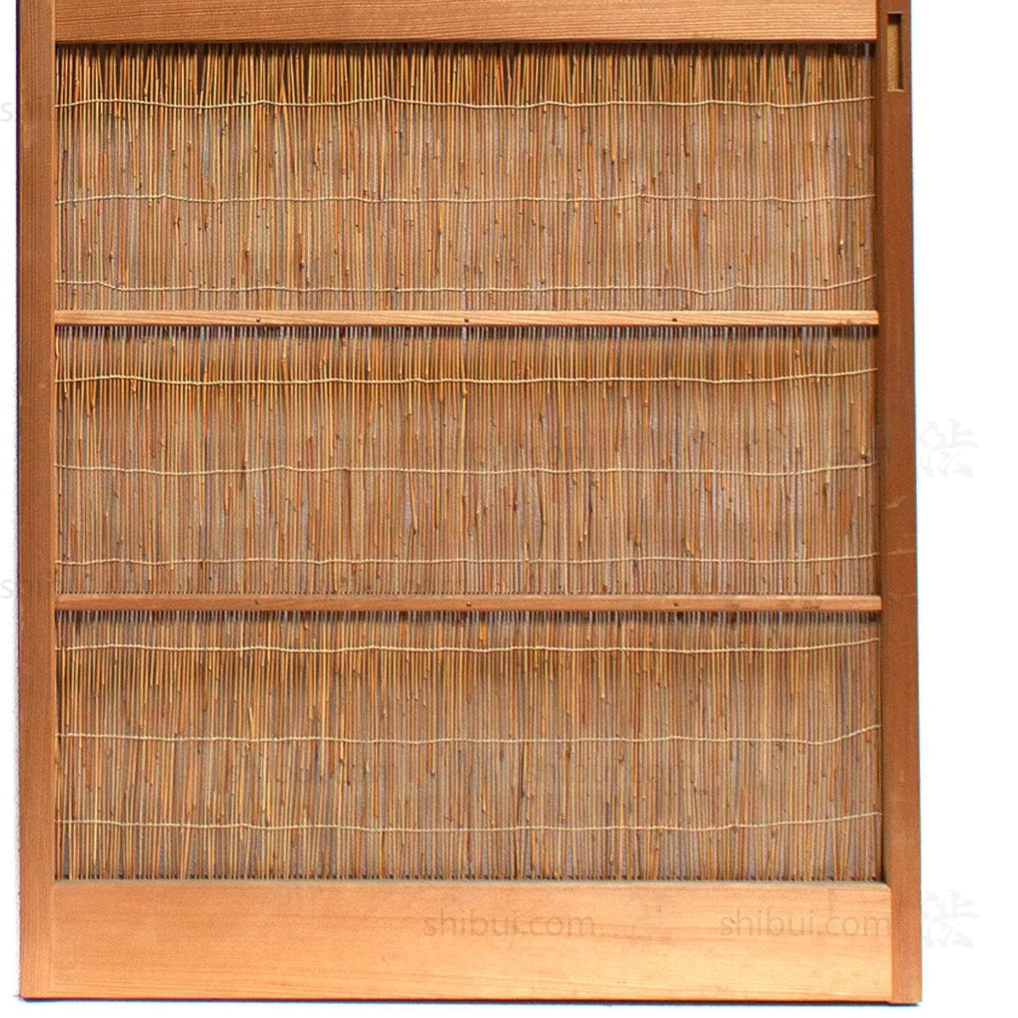 Sugi Yoshido Doors (Sold Individually) | Japanese Cedar and Bamboo Wooden Doors for Summer | Architectural Decor - Image 3