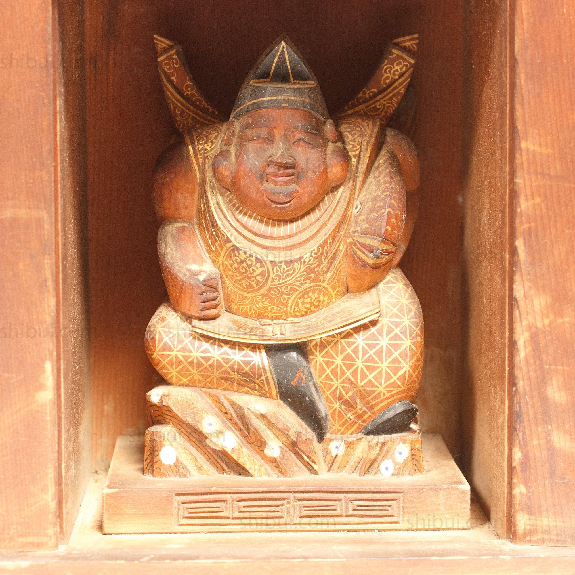 Zushi with Ebisu | Japanese Antique Portable Shrine - Image 2