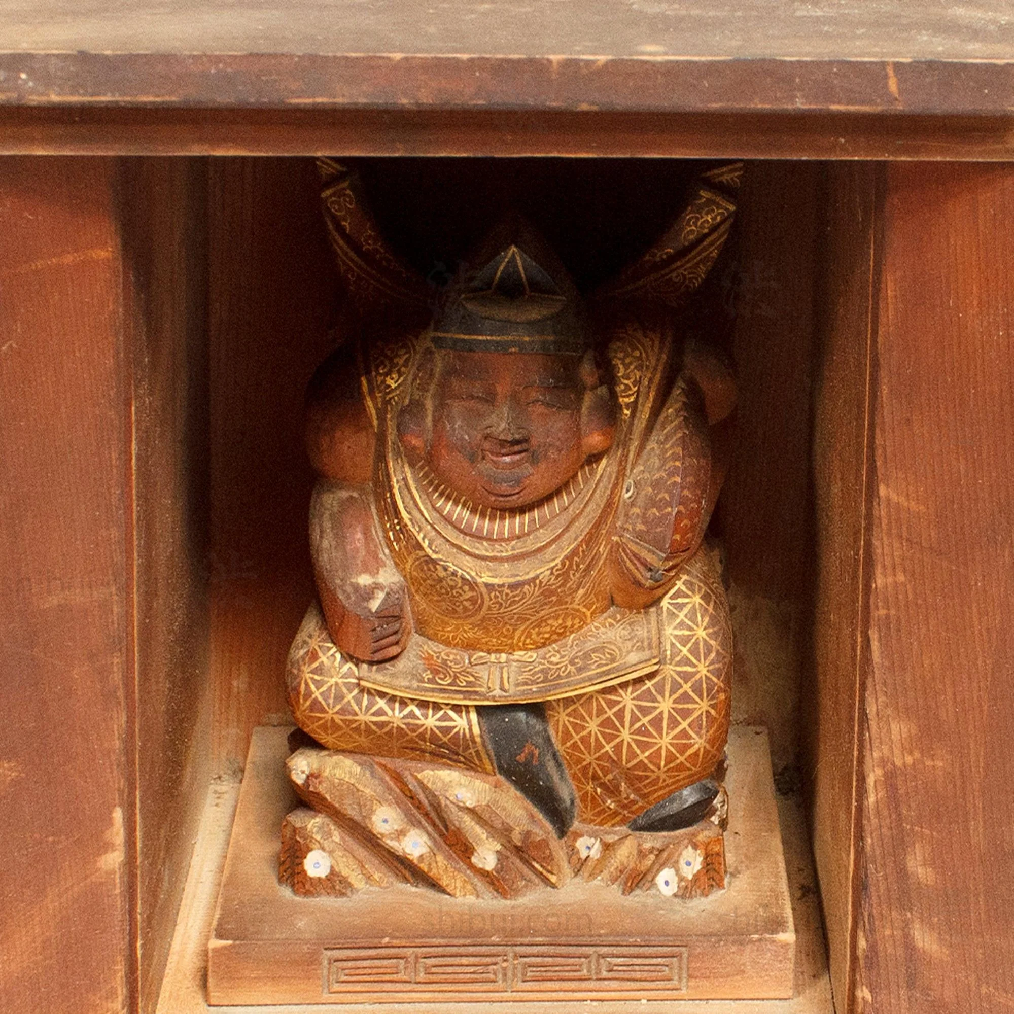 Zushi with Ebisu | Japanese Antique Portable Shrine - Image 3