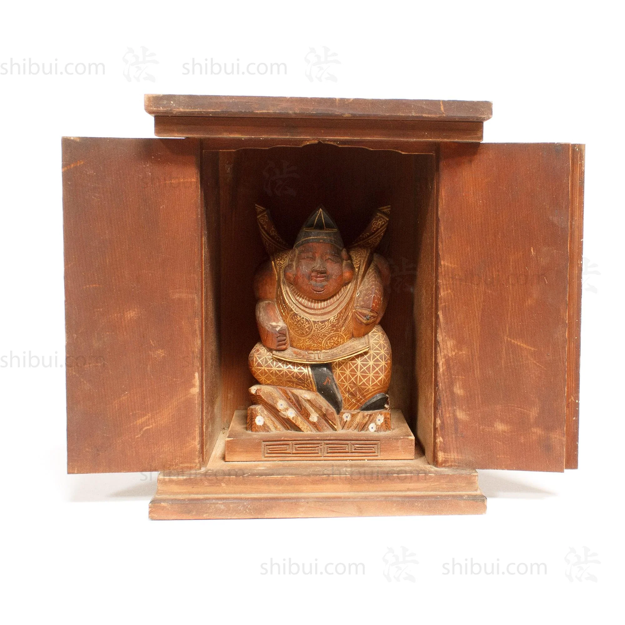 Zushi with Ebisu | Japanese Antique Portable Shrine - Image 5